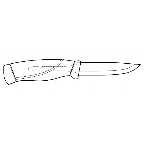 Нож Morakniv Companion HeavyDuty Burnt из нержавеющей стали Orange (13260)