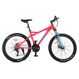 Спортивний велосипед Profi G26BELLE A26.1 SHIMANO 21SP 26" Малиново-бірюзовий