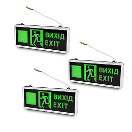 Комплект указателів світлових Lightwell LW-EM-UD-3W LED 3W 3 шт