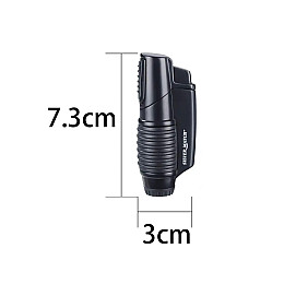 Зажигалка газова турбо Silver Match Vilnius Чорний (40674373BL)