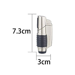Зажигалка газова турбо Silver Match VILNIUS Срібляста (40674373SL)