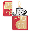 Зажигалка бензинова Zippo Рік Змії 2025 Червоний (46300)