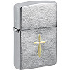 Запальничка бензинова Zippo Дизайн Духовного Хреста Срібляста (46479)