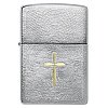 Запальничка бензинова Zippo Дизайн Духовного Хреста Срібляста (46479)