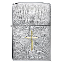 Зажигалка бензиновая Zippo Spiritual Cross Design Серебристый (46479)