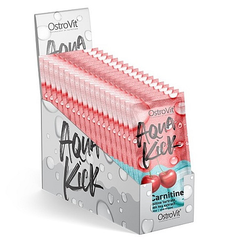 Жиросжигатель для спорту OstroVit Aqua Kick L-Carnitine 24 х 10 г Вишня (000018398)