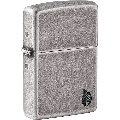 Зажигалка бензинова Zippo Armor Series Flame Сірий (46399)