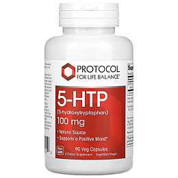 Триптофан Protocol for Life Balance 5-HTP 100 мг 90 вегетаріанських капсул (000023117)