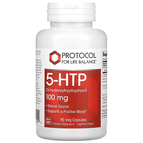 Триптофан Protocol for Life Balance 5-HTP 100 мг 90 вегетаріанських капсул (000023117)