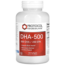 Омега 3 Протокол для Балансу Життя DHA 500 мг 120 М'яких капсул (000023164)