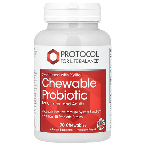 Пробиотик Protocol for Life Balance Chewable Probiotic For Children and Adults 2 Billion 90 Chewables (000023123)