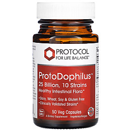 Пробіотик Protocol for Life Balance ProtoDophilus 25 мільярдів 50 вегетаріанських капсул (000023190)