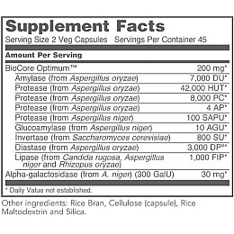 Поживні ферменти Protocol for Life Balance Biocore Enhanced Enzymes 90 Veg Caps (000023154)