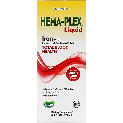 Мікроелемент Залізо Nature's Plus Hema-Plex Рідке Залізо NTP37687 250 мл (000002394)