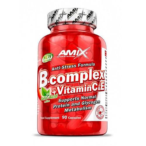 Вітамінно-мінеральний комплекс для спорту Amix Nutrition B-Complex + vit.C & vit.E 90 Caps (000023228)