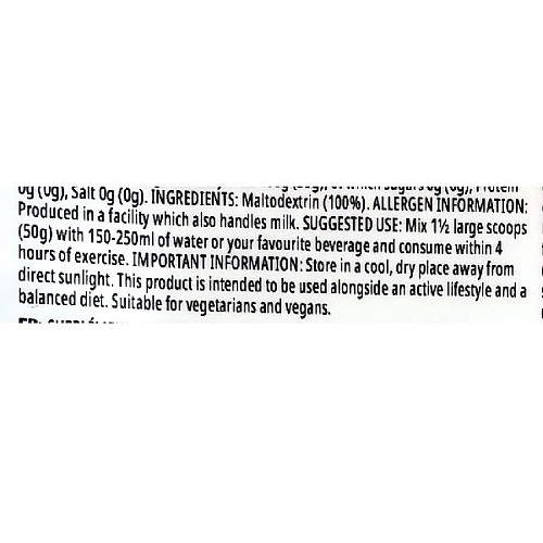 Енергетик MYPROTEIN Maltodextrin 2500 г 50 порцій Без смаку (000020477)