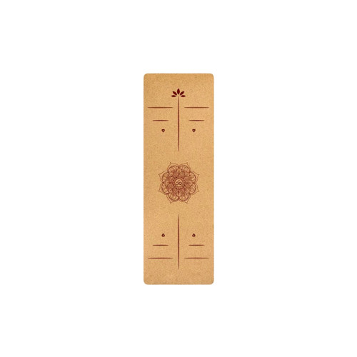 Коврик для йоги Rao Guru Mandala OM 183x66x0.5 см Бежевый 21061