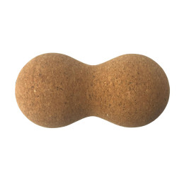 Массажный мячик двойной Rao Арахис 16 х 8 см Бежевый