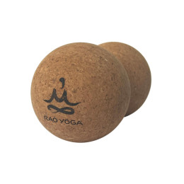 Массажный мячик двойной Rao Арахис 16 х 8 см Бежевый