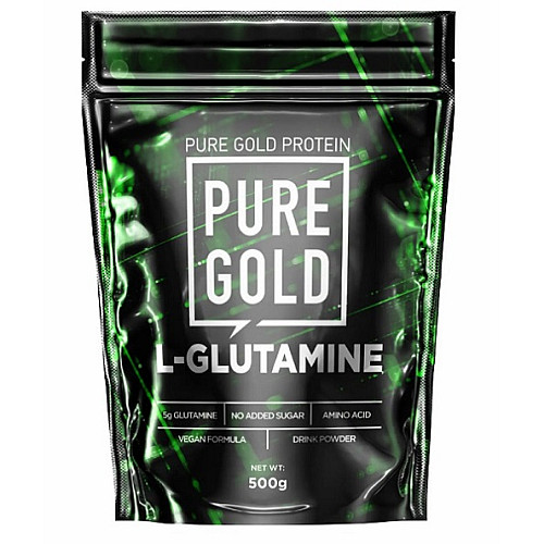 Глютамін для спорту Pure Gold Protein 100% Glutamine 500 г 100 порцій Вишня Лайм (000021957)