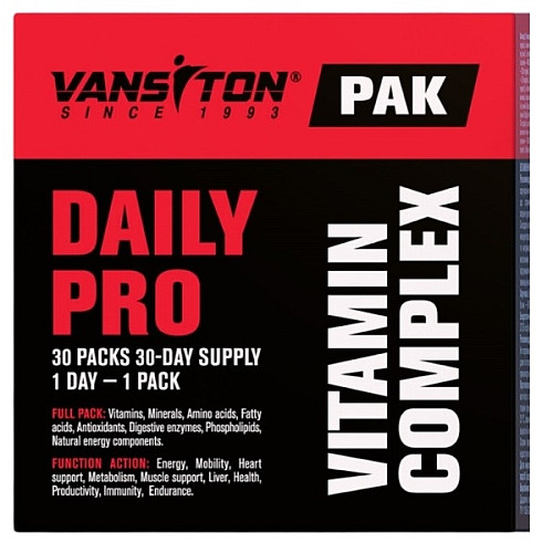Витаминно-минеральный комплекс для спорта Vansiton Daily Pro Pak Vitamins 30 packs (000023288)