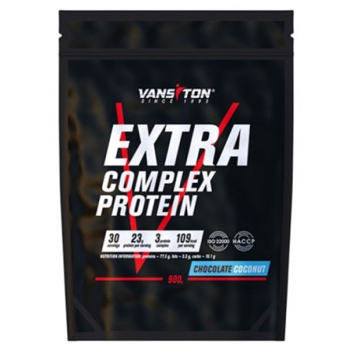 Протеїн Vansiton Extra Complex Protein 900 г 30 порцій Шоколадний кокос (000023313)