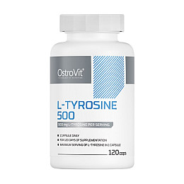 Тирозин для спорту OstroVit Tyrosine 500 мг 120 капсул (000023035)