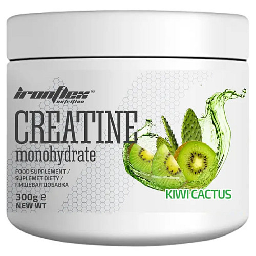 Креатин моногидрат Ironflex Creatine Monohydrate 300 g 120 servings Kiwi Cactus (000023378)