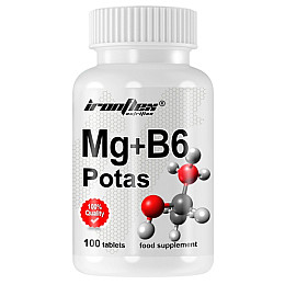 Вітамінно-мінеральний комплекс для спорту Ironflex Mg + B6 Potas 100 Tabs (000023422)
