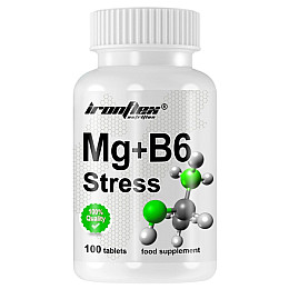 Вітамінно-мінеральний комплекс для спорту Ironflex Mg + B6 Stress 100 Tabs (000023423)