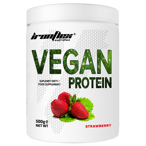 Протеїн Ironflex Vegan Protein 500 г 17 порцій Полуниця (000023449)