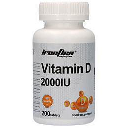 Вітамін D для спорту Ironflex Vitamin D 2000 200 Tabs (000023451)