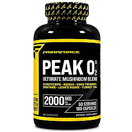 Комплекс до тренировки PrimaForce Peak O2 Ultimate Mushroom Blend 2000 mg 180 Caps (000023485)
