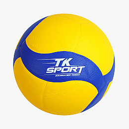 Мяч волейбольный TK Sport 67 см Желто-синий (153480)