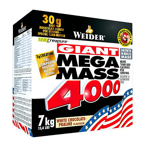 Гейнер Weider Mega Mass 4000 7 кг Ваніль (2513316458)