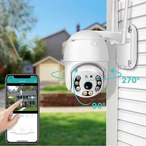 Уличная IP камера видеонаблюдения UKC CAMERA CAD N3 WIFI IP 360/90 2.0 Мп поворотная с удаленным доступом