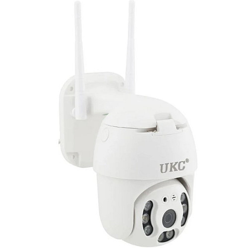 IP камера відеоспостереження вулична з WiFi UKC N3 6913, кольорова з режимом нічної зйомки, біла