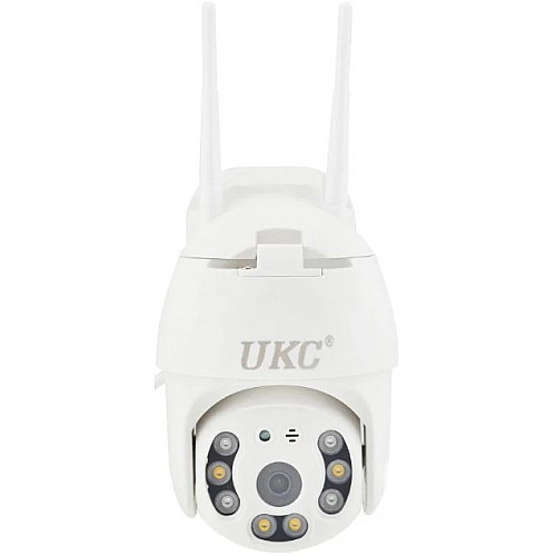 IP камера відеоспостереження вулична з WiFi UKC N3 6913, кольорова з режимом нічної зйомки, біла