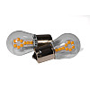 Світлодіодна лампа StarLight T25 18 діодів SMD 3030 12V 1.5W AMBER у скляній колбі