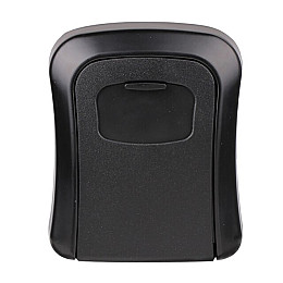 Антивандальний зовнішній міні сейф для ключів Gerui KS-03, з кодовим замком, настінний, Чорний