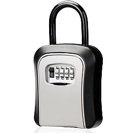 Портативний антивандальний міні сейф Gerui KS-05 підвісний з гачком і паролем Сірий