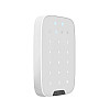 Беспроводная сенсорная клавиатура Ajax Keypad Plus white со считывателем карт Pass и брелоков Tag