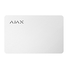 Защищенная бесконтактная карта Ajax Pass white (комплект 3 шт.) для клавиатуры KeyPad Plus
