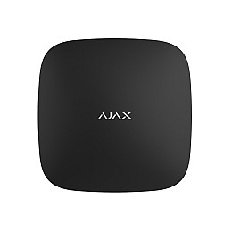 Интеллектуальная централь Ajax Hub 2 Plus (8EU/ECG) UA black с поддержкой 2 SIM-карт, LTE и Wi-Fi, поддержкой датчиков с фотофиксацией тревог