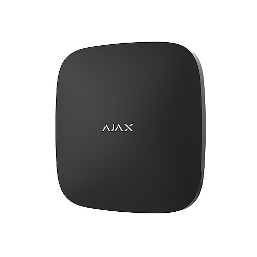 Интеллектуальная централь Ajax Hub 2 Plus (8EU/ECG) UA black с поддержкой 2 SIM-карт, LTE и Wi-Fi, поддержкой датчиков с фотофиксацией тревог