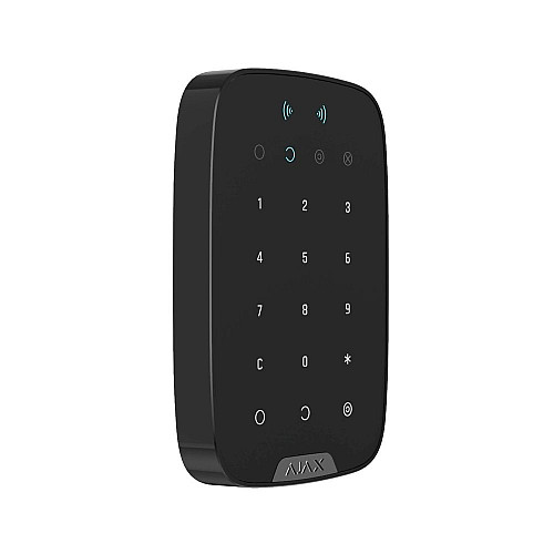 Беспроводная сенсорная клавиатура Ajax Keypad Plus (8EU) UA black со считывателем карт Pass и брелоков Tag
