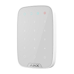 Беспроводная сенсорная клавиатура Ajax KeyPad белая