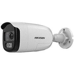 2 Мп ColorVu Turbo HD відеокамера Hikvision з PIR датчиком і сиреною DS-2CE12DFT-PIRXOF (2.8 ММ)