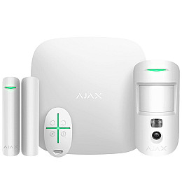 Комплект охоронної сигналізації Ajax Starter Kit Cam Plus W