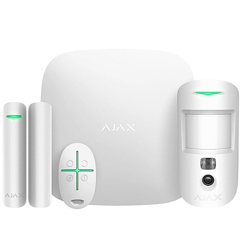 Комплект охоронної сигналізації Ajax Starter Kit Cam Plus W